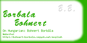 borbala bohnert business card